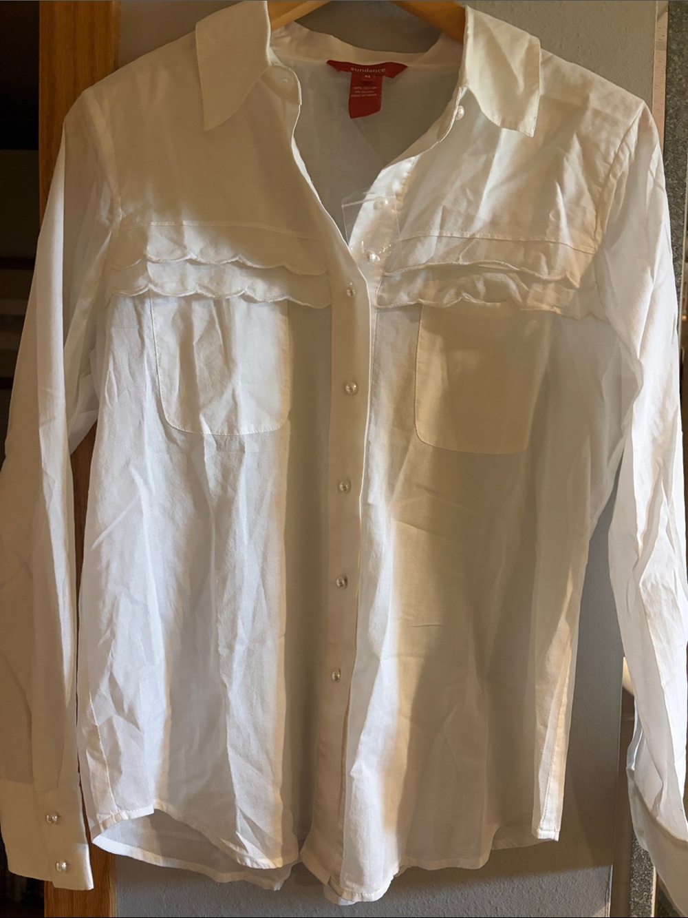 Sundance NWOT lightweight 100% cotton button down blouse